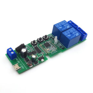SmartWise 2 áramkörös eWeLink relé, 5V-32V AC/DC, Zigbee, RF