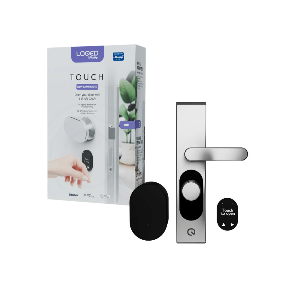 Shelly LOQED Touch Smart Lock 2s – érintős okos zár, Wi-Fi, Bluetooth, ezüst